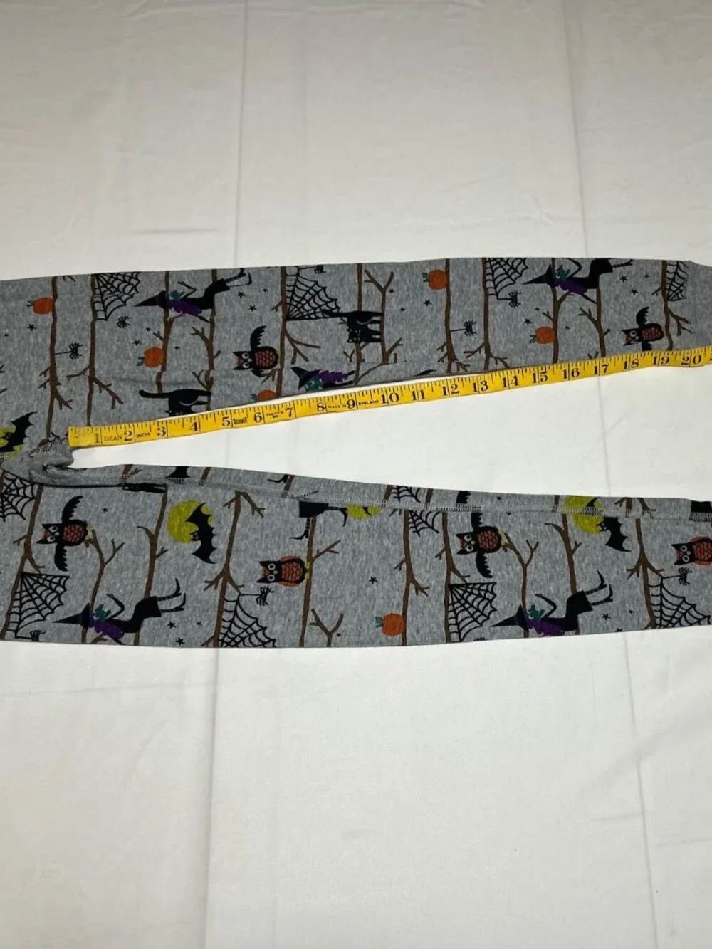 Hanna Andersson Unisex Kids 8 130cm Gray Halloween Print Long john Pajamas